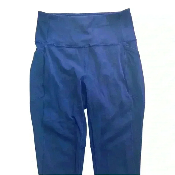 Lululemon Royal Blue High Waisted Mesh Sided Athletic Leggings - Picture 7 of 9